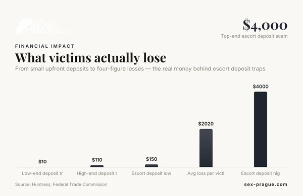 What victims actually lose — data from Huntress; Federal Trade Commission